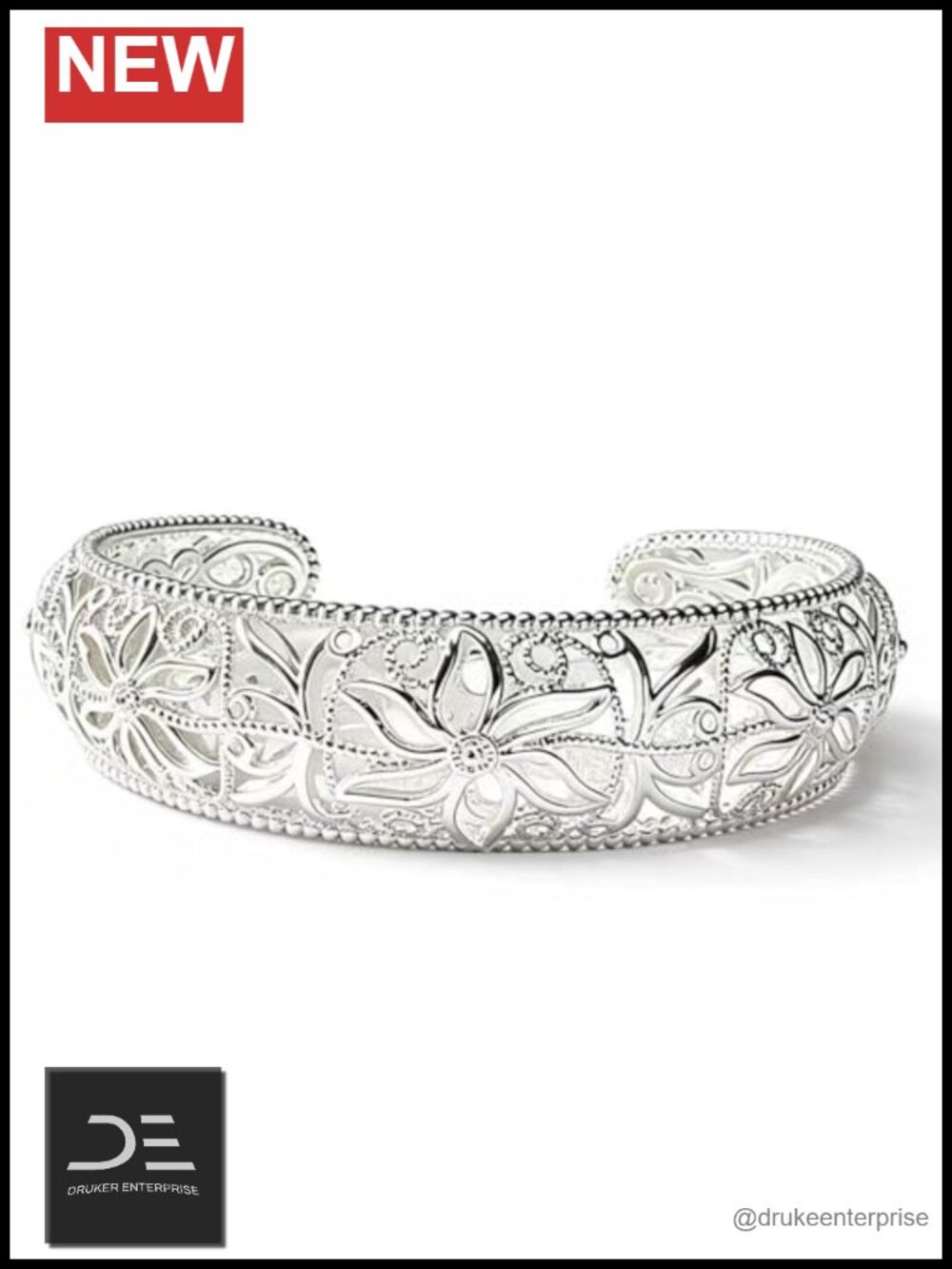 Sterling Silver Stackable Cuff Bracelet Handcrafted Adjustable Bangle